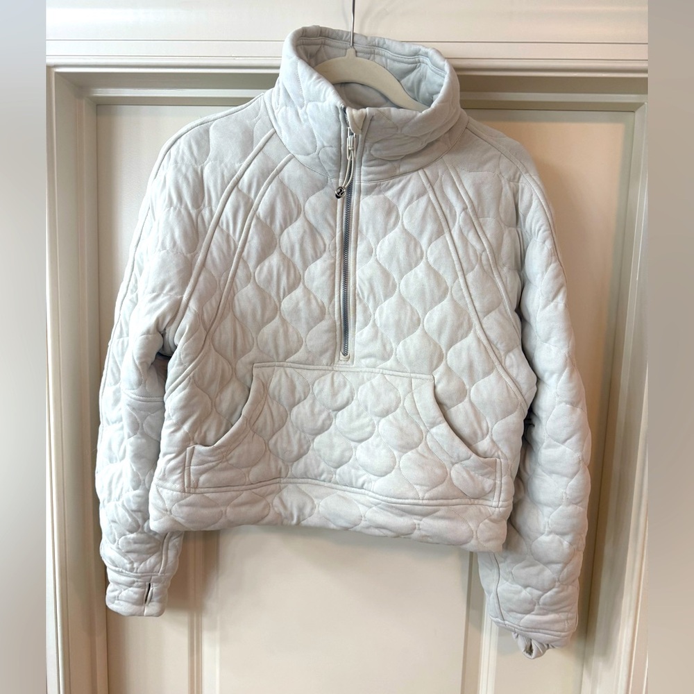 Lululemon Scuba Oversized Quilted Half Zip Jacket